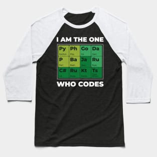 Developer Periodic Table Baseball T-Shirt
